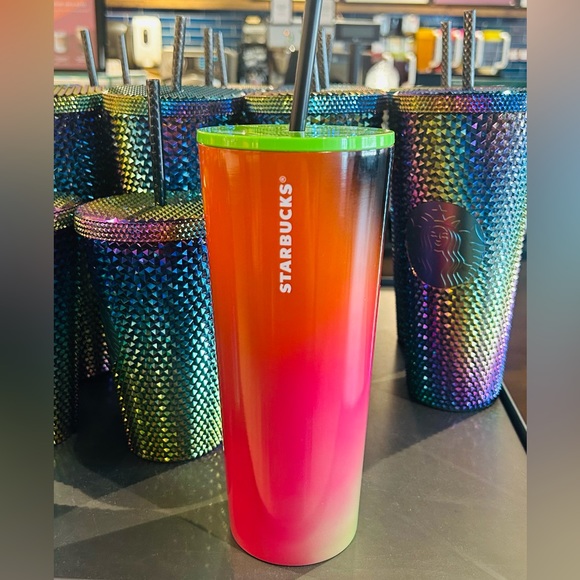 Starbucks Halloween Ombre Stainless Cup Venti Multi Colored Steel Cold Tumbler - Picture 3 of 11